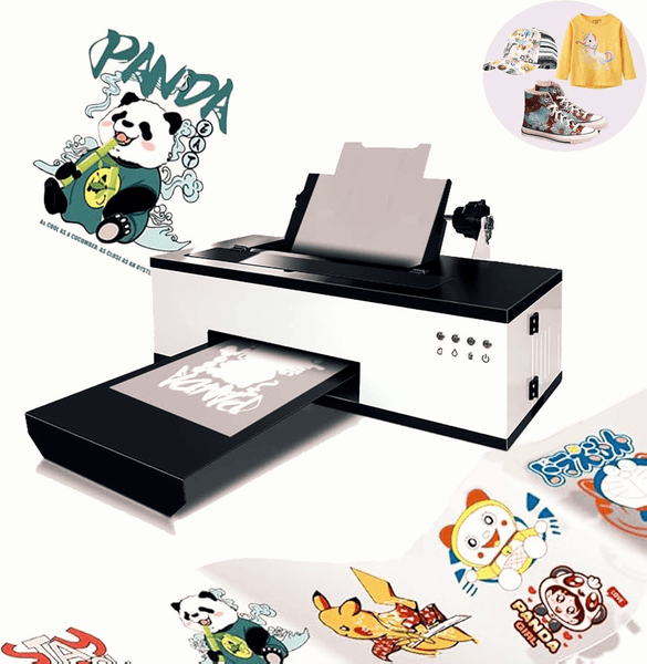 For SIHAO DTF Printer A3 T-shirt Clothes Leather Hoodies Cap Shoes Heat Transfer PET Film Printing Machine Printers Mixing Circulation and Auto Cleaning