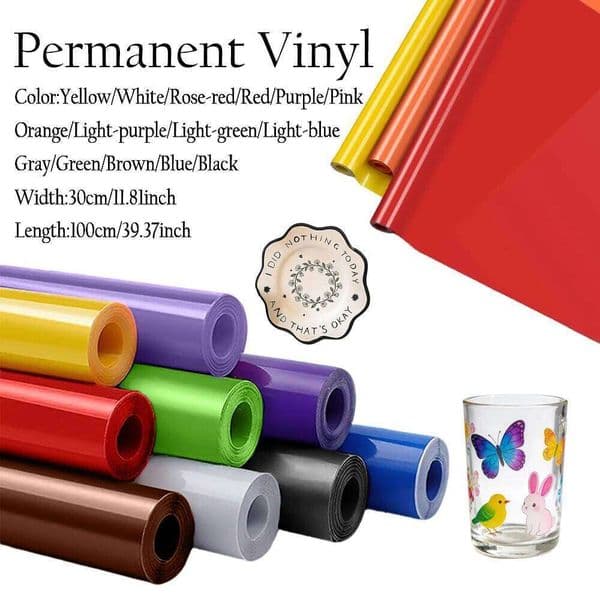 1-5roll Permanent Adhesive Metal Colors Vinyl Sheets for Christmas Halloween Party Home Decoration Stickers Craft Cars