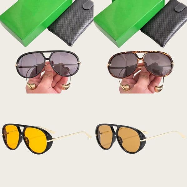 Luxury Designer Sunglasses for Women Pendant Designer Men Womens Quality Oversized Pilot Sun Glasses Zonnebril Lunette De Soleil Gafas fa893