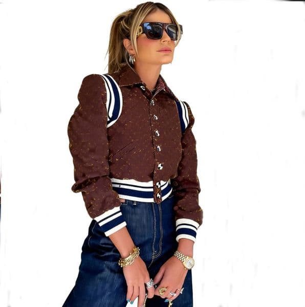 Fashion Bomber Jackets For Women 2026 spring Single-breasted Coats Lady Loose High Street baseball Outfits Outwear S-4XL