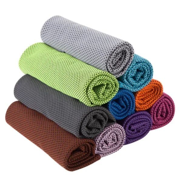 Double Layer Ice Cold Sport Towel Cooling Summer Anti Sunstroke Sports Exercise Cool Quick Dry Soft Breathable Cooling Towel 10 Colors