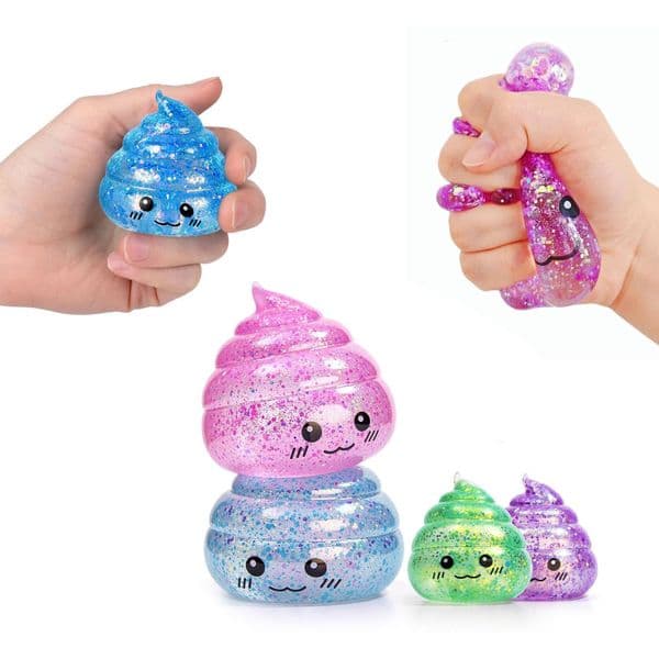 Funny Gold Powder Kneading Maltose Squishy Anti Stress Sensory Fidgets Toy Soft Transparent Slow Decompression Toy