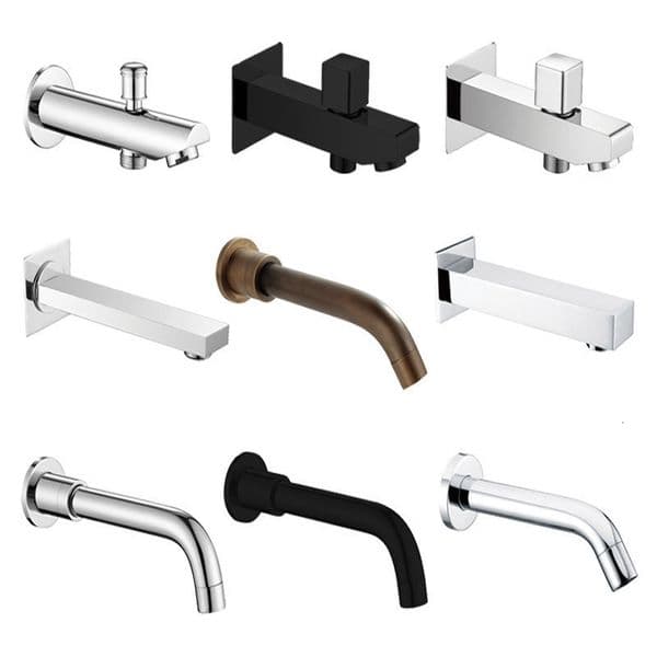 All Copper Shower Accessories Concealed Faucet Diverter One-to-Two Spray Head Conversion Spout