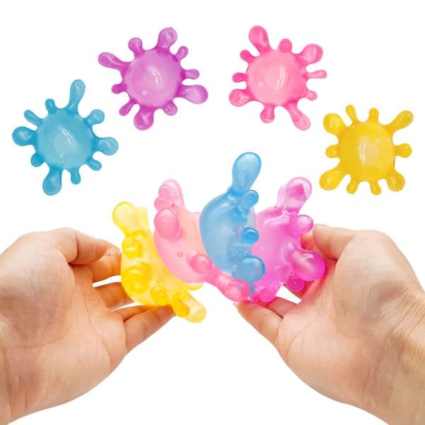 Needoh - Novel Squeeze Stretching Splash Ball, Soft TPR Stress Relieving Fidget Toy, Perfect for Fidget, Sensory Games, Desktop Toys, Children's Party darlings - In Stock