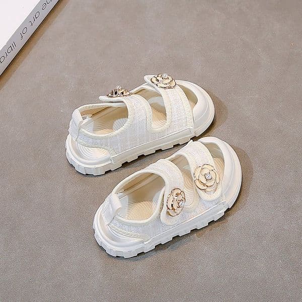 Toddler to Big Kids Girls Summer Sandals easy on off Breathable Lightweight Flower Casual Shoes for Indoor Outdoor Beach Play School Free shipping