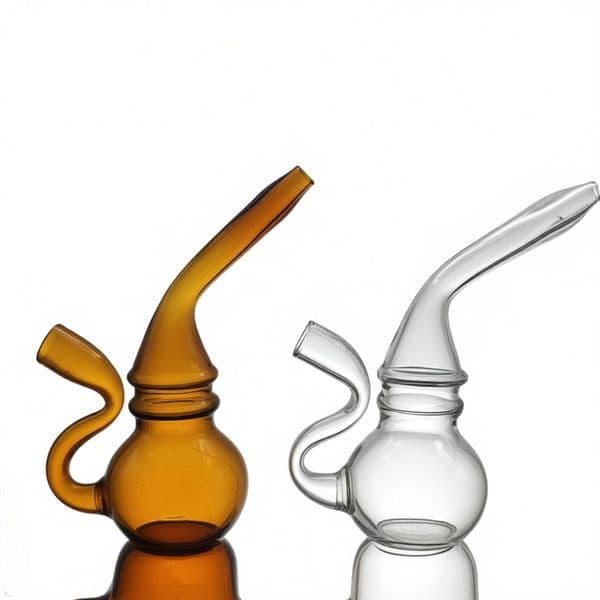 Travel Colorful Mini Glass Gourd Hookah Water Tobacco Bong Pipe 3.5Inch Smoking Straw Recycler Bongs Bubbler for Rolling Paper
