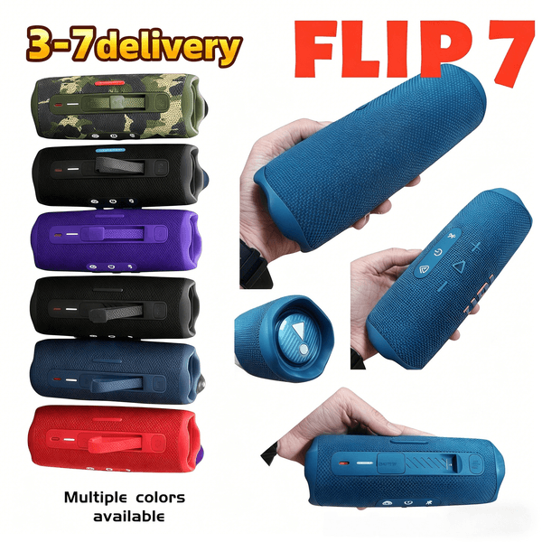 Portable FLIP7 speaker FLIP6 speaker Bluetooth Speaker Waterproof speaker Flip7 with TF Card powerful sound deep heavy bass, portable outdoor audio 2