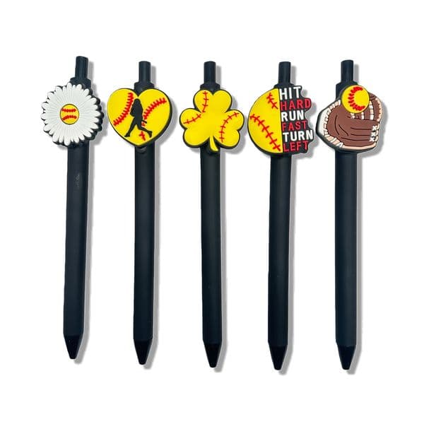 5-piece set Elegant Student/Professional Use Desk Accessory Functional & Adorable Sports-themed Ink Cartridge Writing Instruments
