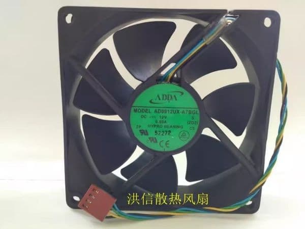 Free shipping original 9025 AD0912UX-A7BGL DC12V 0.50A 4-pin PWM temperature control and speed regulation fan