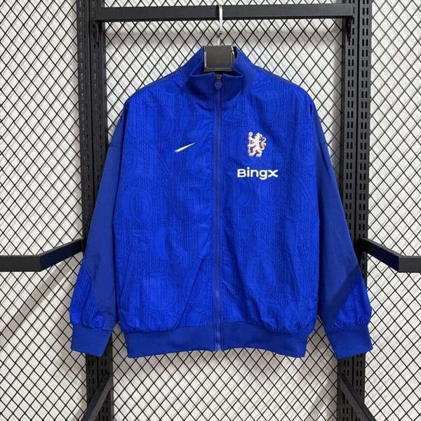 Designer Football Men's Chelsea club Training Jacket High-Quality Hooded Windbreaker Unisex 2026 men jackets