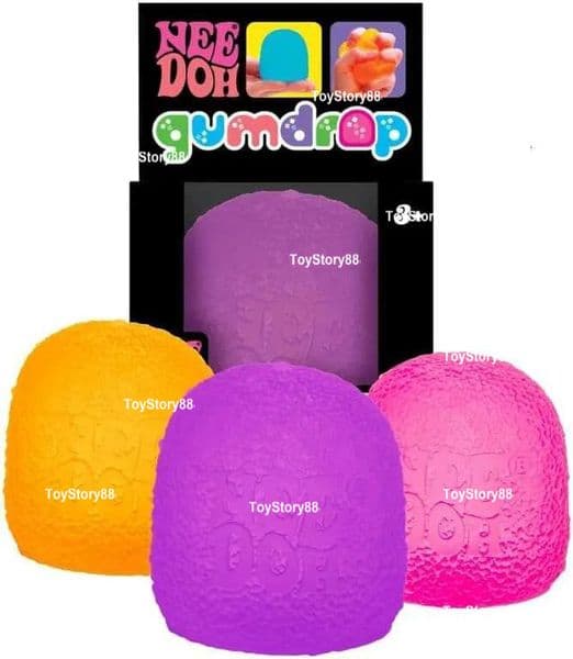 Needoh nice cube Schylling NeeDoh Gumdrop Textured Sensory Fidget Toy Colors May Vary