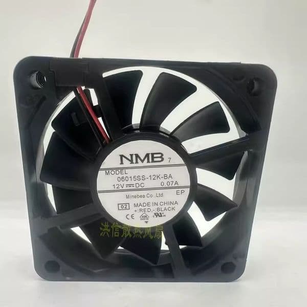 Free shipping original 06015SS-12K-BA DC12V 0.07A 6CM 6015 cooling fan
