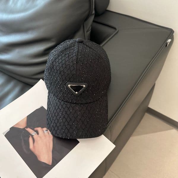Women's Rhinestone Grid Baseball Cap Cap Casquette Luxe Cappello Luxury Bling Diamond Peaked Cap Adjustable Fashion Sun Hat for Outdoor