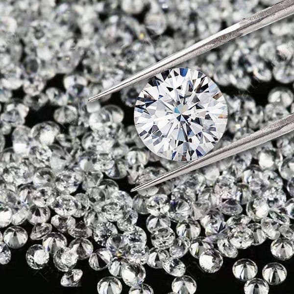 0.9mm~8.0mm Round Shape Loose Zircon Stone White Color AAAAA Cubic Zirconia 10-1000pcs Pack DIY Jewelry Makeing
