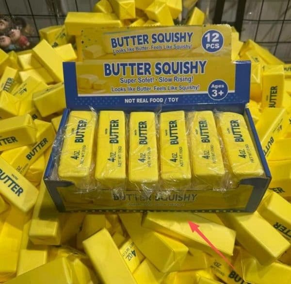 14/24cm Soft Butter Cheese Stick PU Decompression Toy Soft Rubber Decompression Ultra Slow Rebound Wet Soft Toy