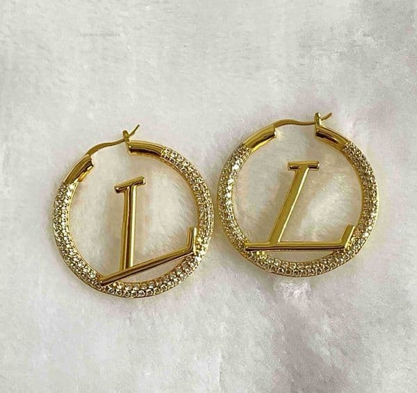 fashion earrings jewelry womens designer earring womens earrings - trendy diamond stud letter jewelry for parties