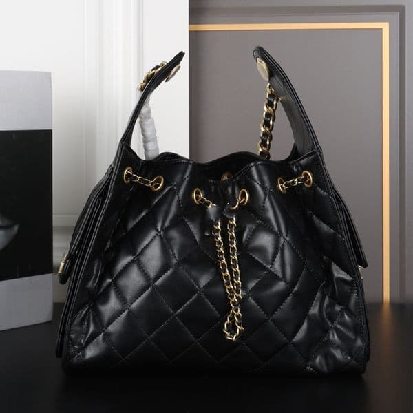 Shoulder Bags Designer Bucket Bag Handbags Book Tote High Quality Genuine Leather Gold Chain Drawstring Hobo Bag Totebag Hand Bags Designer Handbag