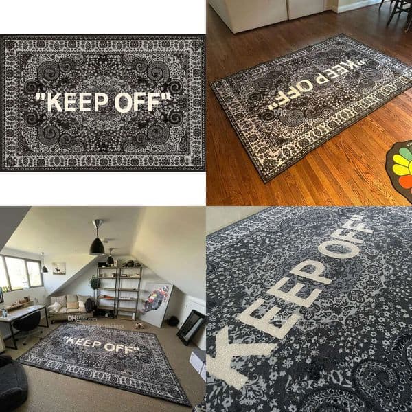 KEEP OFF Rug Cashew Flower Classic Paisley Cashmere Large Carpet Hypebeast Decor Parlor Bedroom Playroom Artistic Premium Floor Mat F6e