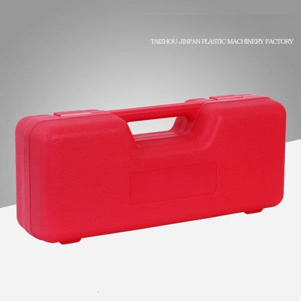 Manufacturer produces long-handled toolboxes for home and industrial use, red portable plastic toolboxes