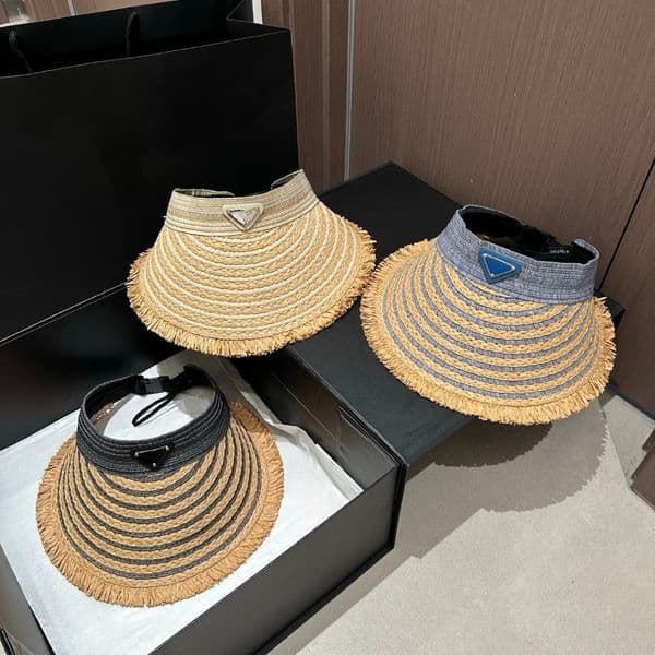 Bucket Hat Designer Beach Hat Women Chapeau Hats Designers Empty Top Sun Visor Straw Hat Adjustable Luxury Beach Sunhat Caps Casual travel Outdoor
