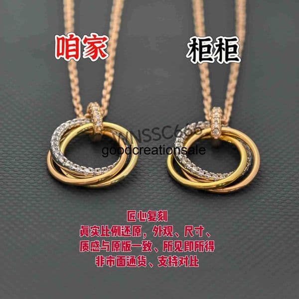 Designer C Brand Necklace Sophisticated Designer Inspired Luxurious Gold Plated Moissanite Pendant Necklace - Handmade Designer Choker for Women NQ61