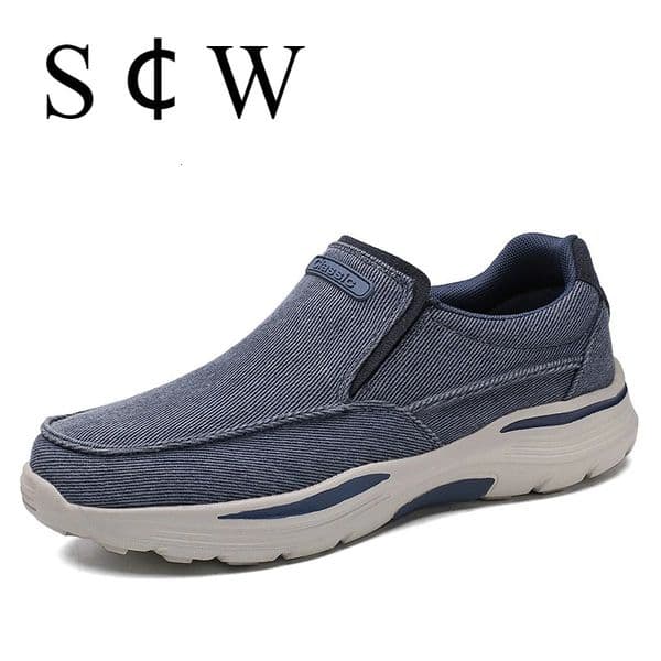 Mens Lightweight Canvas Loafers for Outdoor Hiking Camping Casual Sports Running Jogging Shoes Size 3948 260407BANJIA