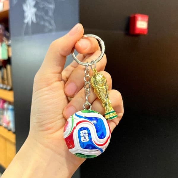 World Cup US Canada Mexico football keychain Cross-border fans Hercules Cup key pendant Football peripheryBall Bag charm World Cup fan products Car Keychains gift