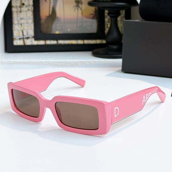 Designer Star Sunglasses Luxury Womens Rectangular Fashion Sunglasses 6187 Mens Travel Anti Radiation Sunglasses UV400 with Box