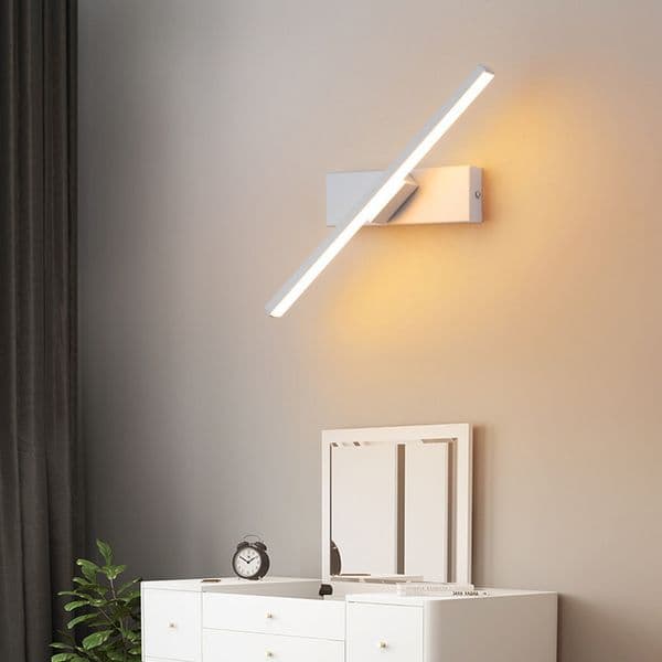 Modern Style Led Wall Lamp Bathroom Vanity Mirror Make Up Wall Light Fixtures Black White Lighting Indoor Modern Wall Sconces
