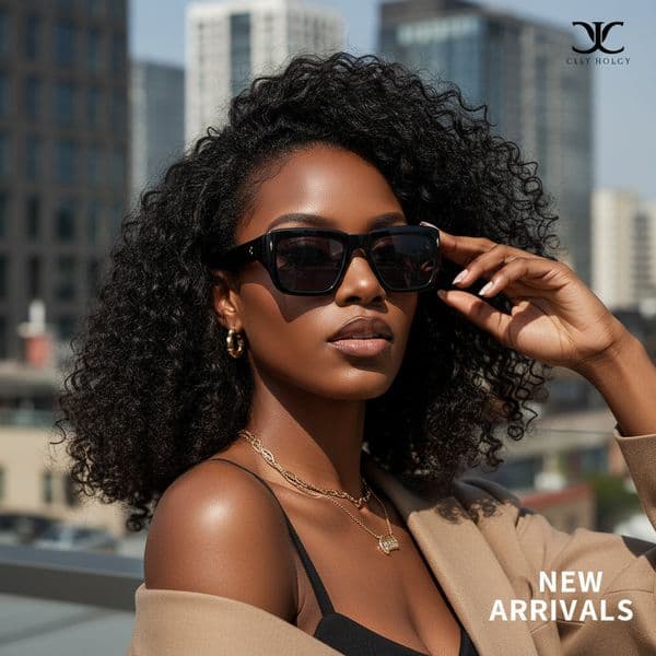 2026 New Fashion Square with Rivets Street Style Versatile Hot Girl Personality Sunglasses Trendy Women's Glasses
