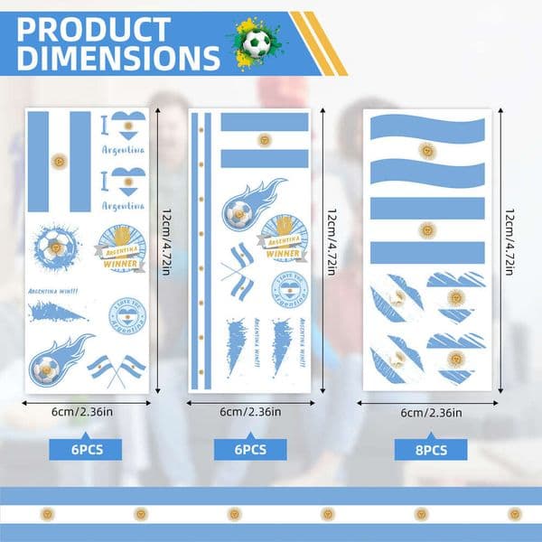 Cross-Border Cup Waterproof Eco-Friendly World Flag Face Sports Games Competition Cheerleading Team Tattoo Stickers