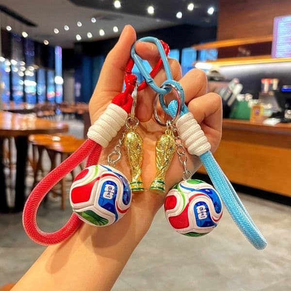 2026 World Cup Keychain MESSI C RONALDO NEYMAR MBAPPE LAMINE YAMAL MODRIC name pendant International Flag Ball Bag charm World Cup fan products Car Keychains gift