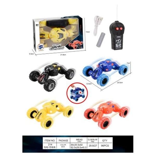 Remote Control Car + Charging Cable Kids' RC Set Includes USB Cord for Easy Power-Up Playtime Fun