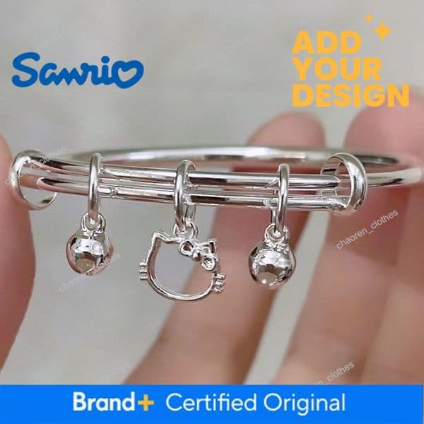 New KT Bell Pendant, Kitty Cat Bracelet, Unique Cute Bracelet for Girlfriends and Female Friends' Birthdays