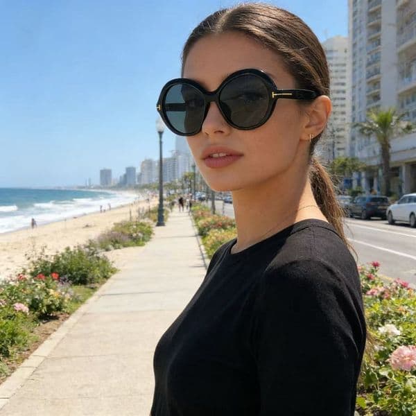 New Korean-style personalized trendy sunglasses, retro casual large-frame unisex stylish versatile street photography sunglasses