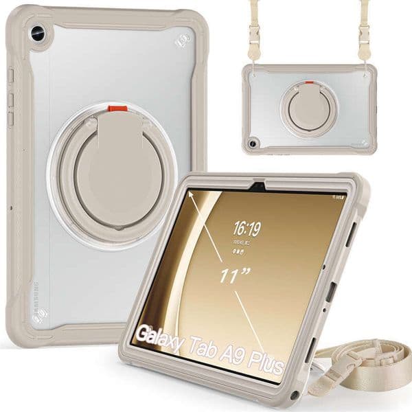 Strap Handheld A9Plus Tablet Samsung Tab A9 Rotating PC Wristband Stand Protective Case