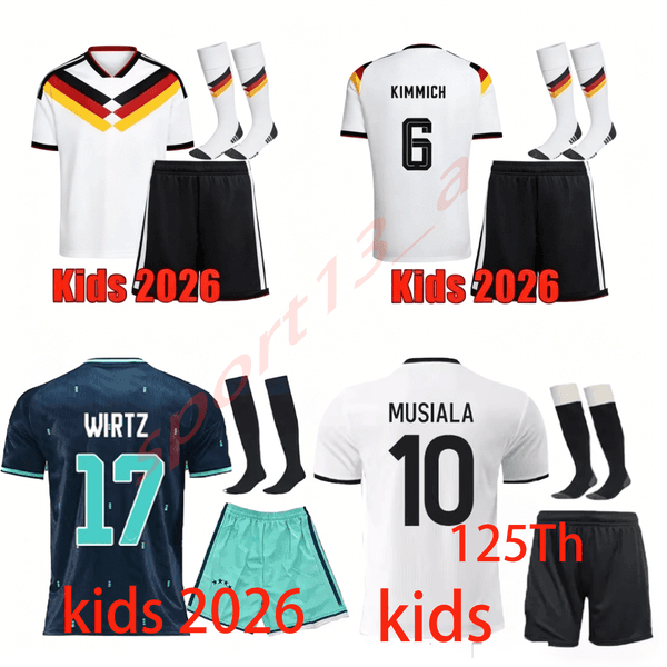 2026 2027 Germany football shirt kids football kits soccer jerseys 25 26 27 Wirtz Kimmich HAVERTZWoltemade players kids football jersey shirts socks