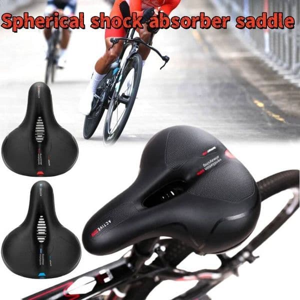 Hollow Breathable Bicycle Men Women MTB Road Saddle Shock Absorbing Comfortable Big Butt Bike Seat Cycling accessori