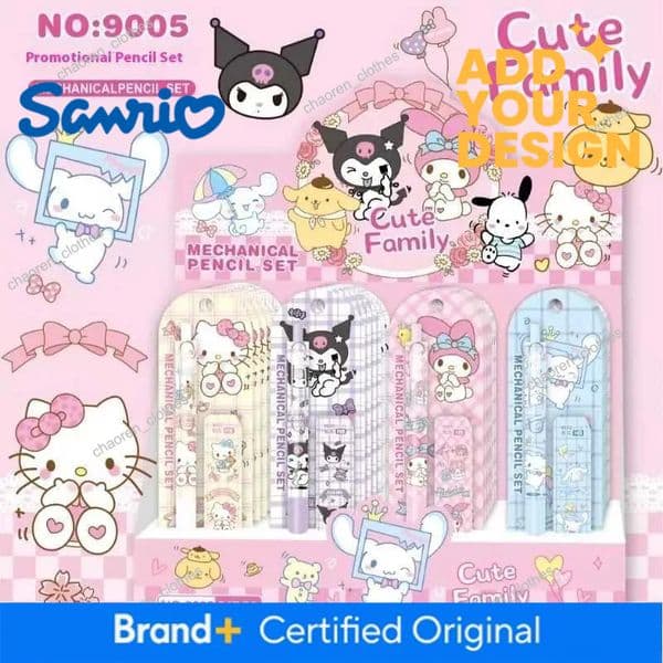 wholesale Sanrio Set Kuromi Hello Kitty Cinnamoroll 05Mm Mechanical Pencil Students Learn Stationery