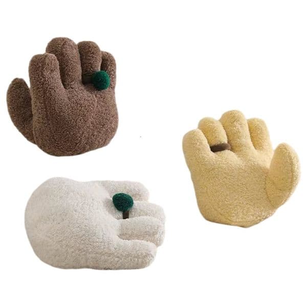 Palm Shaped Pillow with Core Irregular Creative Home Cushion Fun Soft Sofa Pillow Bay Window Ornament