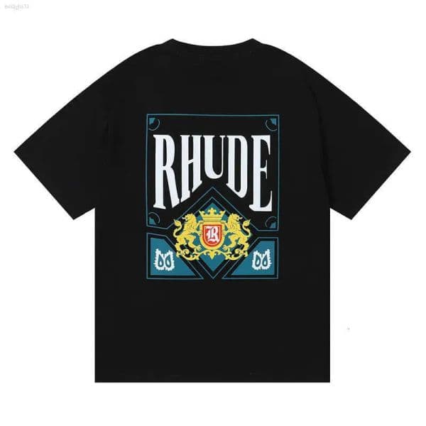 rhudelymentee T-shirt Summer Designer T Men Tops Letter Print rhudemenshort Shirt Mens Women Clothing Short Sleeved T Shirts 5c6