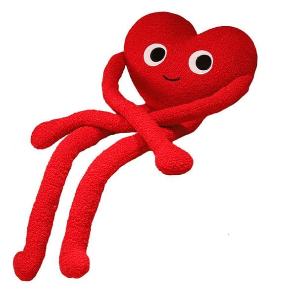 Teddy Bear Long Arms Legs Heart Shaped Cushion Cute Sofa Decoration Plush Toy Pillow