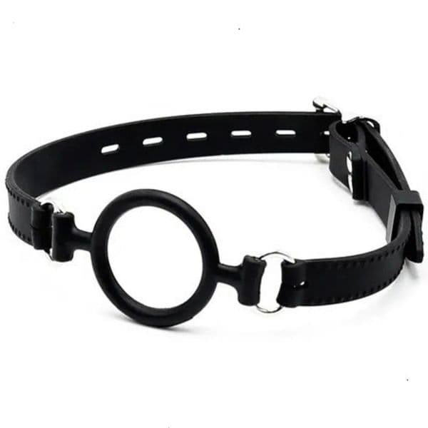 2026 New 5 Cm Silicone Ring Open Mouth Gag Leather Head Bondage Restraint Fetish Adult SM Game adult toys Oral Sex Toy For Women Men Couple Blow Adult Toys Job 013
