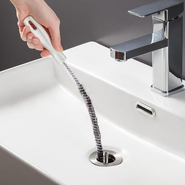 45cm/60cm Flexible Drain Cleaner Brush, Spiral Hair Catcher for Shower Sink, Clog Remover Tool for Kitchen Bathroom Pipe Cleaning
