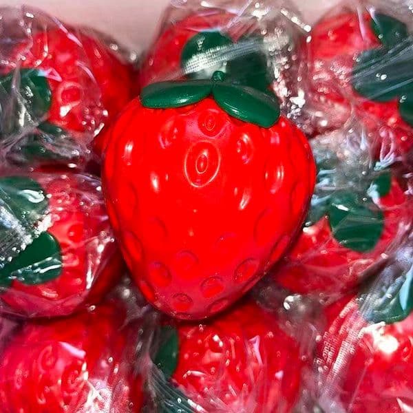 Needoh Jelly Strawberry Squishy Fidget Toy Squeeze Stress Relief Slow Rising Stretchy Anti Anxiety Sensory Toy For Kids And Adults