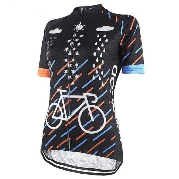 2026 Come Rain Or Shine Womens' Summer Cycling Jersey Short Sleeve Breathable Team Racing Sport Bicycle Clothes Girls Cycling Clothing