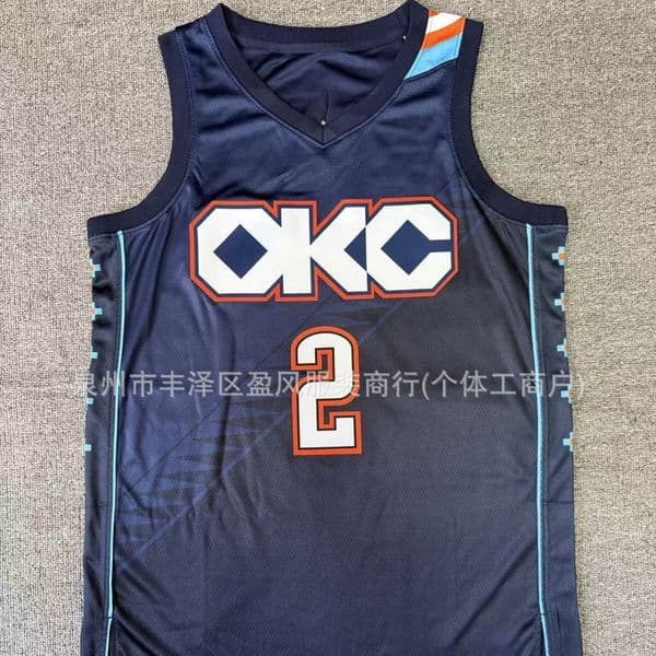 26 New Thunder Team Heat-Pressed Basketball Uniforms Alexander Homgren Williams Dort Jerseys and Pants nba nbajeresy nbas FBZQ