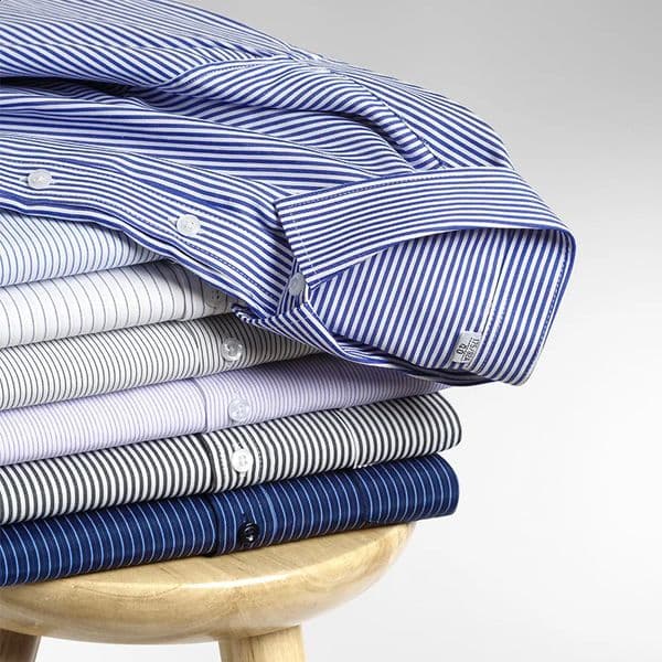 Classic Striped Shirt Men Formal Long Sleeve Office Solid Color AntiWrinkle Fashion Business Pocket White S5XL 260415