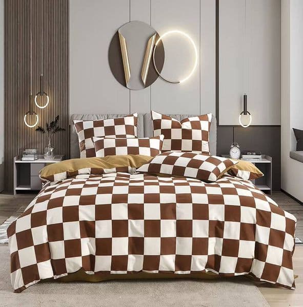 Modern design custom-colored bedding, cotton-feel pillowcases, non-toxic, breathable, washable, comfortable multi-piece set