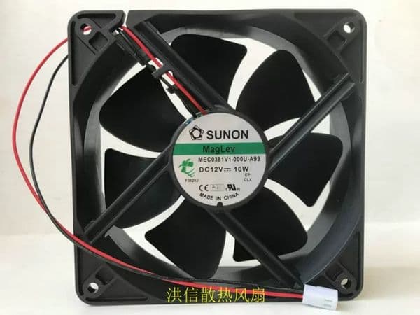 Free shipping original 12038 MEC0381V1-000U-A99 12V 10W 2-wire cooling fan